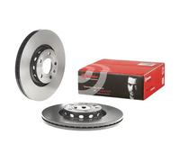 Brembo Disco de freno 09.8690.11 ventilación interna 2x para Audi VW Skoda Seat