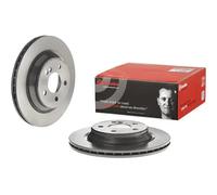 2x Disco de freno ventilación interna 09.9738.11 BREMBO para MERCEDES-BENZ