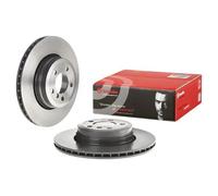 2x Disco de freno ventilación interna 09.A712.11 BREMBO para BMW 7