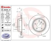 2x Disco de freno ventilación interna 09.B338.21 BREMBO para BMW 3 Touring 3 1