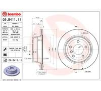 2x Disco de freno ventilación interna 09.B411.11 BREMBO para BMW 1 Coupé