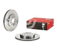 2x Disco de freno ventilación interna 09.B524.10 BREMBO para DAIHATSU SUBARU