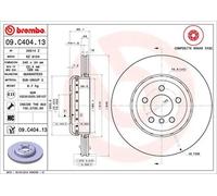 BREMBO Discos de freno para BMW: Série 5, Série 7, Série 6 (Ref: 09.C404.13)