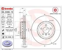 2x Disco de freno ventilación interna 09.C409.13 BREMBO para BMW 5 6 Coupé 7