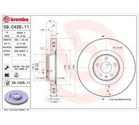 2x Disco de freno ventilación interna 09.C426.11 BREMBO para AUDI A6 Allroad C7