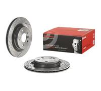 Disco de freno BREMBO 09C74321 trasero, ventilado , ranurado, altamente carbonizado, 1 Pieza
