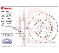 2x Disco de freno ventilación interna 09.C929.11 BREMBO para NISSAN RENAULT