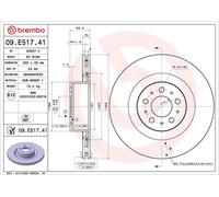 BREMBO 09.E517.41 Disco de freno