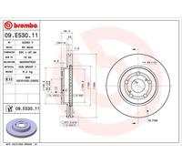 2x Disco de freno ventilación interna 09.E530.11 BREMBO para TOYOTA YARIS