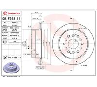BREMBO 09.F368.11 Disco de freno