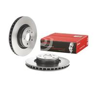 2x Disco de freno ventilación interna 09.N265.21 BREMBO para TESLA MODEL S