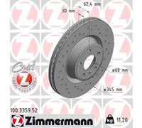ZIMMERMANN 100.3359.52 Disco de freno
