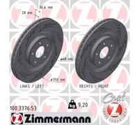 ZIMMERMANN 100.3376.53 Disco de freno