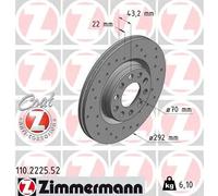 ZIMMERMANN 110.2225.52 Disco de freno