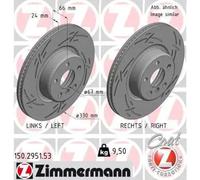2x Disco de freno ventilación interna 150.2951.53 ZIMMERMANN para BMW 5 X3 X4 3