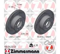 ZIMMERMANN 150.3423.53 Disco de freno
