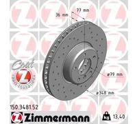 OTTO ZIMMERMANN GMBH Discos de freno para BMW: SÃ©rie 5, SÃ©rie 6 (Ref: 150.3481.52)