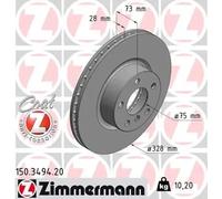 ZIMMERMANN Disco de freno para BMW 150.3494.20