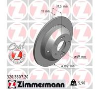 ZIMMERMANN 320.3807.20 Disco de freno
