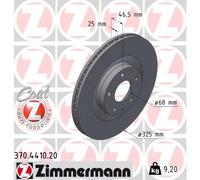 2x Disco de freno ventilación interna 370.4410.20 ZIMMERMANN para MAZDA MX-30