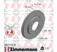 ZIMMERMANN 380.2172.20 Disco de freno
