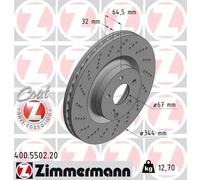 ZIMMERMANN 400.5502.20 Disco de freno