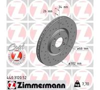 ZIMMERMANN 440.3120.52 Disco de freno