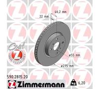 ZIMMERMANN 590.2815.20 Disco de freno