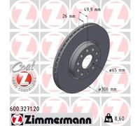 ZIMMERMANN 600.3271.20 Disco de freno