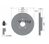 Lote de 2 Disco de freno Textar 92059405 para OE 2024210712 - 2024210912 -