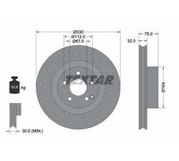 2x Disco de freno ventilación interna 92099205 TEXTAR para MERCEDES-BENZ CLASE S