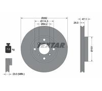 2x Disco de freno ventilación interna 92110100 TEXTAR para HONDA ACCORD VI