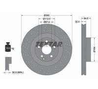 TEXTAR Discos de freno para MERCEDES-BENZ: Classe SL, Classe CL, Classe E, Classe S (Ref: 92176405)