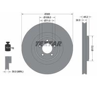 Disco de freno TEXTAR 92186305 trasero, ventilado , 1 Pieza