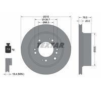 Discos de freno Textar + pastillas traseras KIA SORENTO I 2002-2011