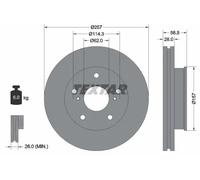 TEXTAR Discos de freno para TOYOTA: Hilux (Ref: 92236003)