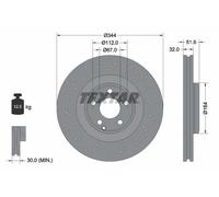 TEXTAR 92289905 Disco de freno