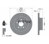 2X TEXTAR Discos De Freno Traseros Compatibles Para BMW 3 Series G20 G80 G21 G81