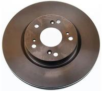 2x Disco de freno ventilación interna B130718 DENCKERMANN para HONDA CIVIC IX