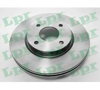 2x Disco de freno ventilación interna N2024V LPR para NISSAN CUBE TIIDA Sedán