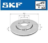 SKF VKBD 80003 V2 Disco de freno
