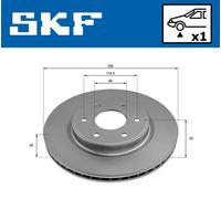 2x Disco de freno ventilación interna VKBD 81313 V1 SKF