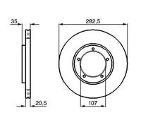 BOSCH 0 986 478 097 Disco de freno