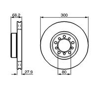 2x Disco de freno ventilado 0 986 478 197 BOSCH para MERCEDES-BENZ CLASE S