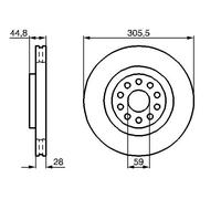 BOSCH 0 986 478 963 Disco de freno
