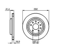 2x Disco de freno ventilado 0 986 479 142 BOSCH para SAAB FIAT OPEL