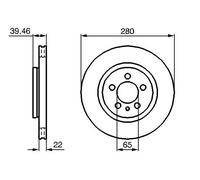 2x Disco de freno ventilado 0 986 479 156 BOSCH para VW PASSAT B3/B4 Variant