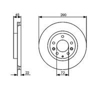 2x Disco de freno ventilado 0 986 479 474 BOSCH para MAZDA MX-5 III