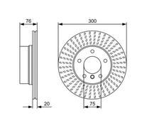 2x Disco de freno ventilado 0 986 479 497 BOSCH para BMW 1 Coupé 1 Descapotable