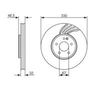 BOSCH 0 986 479 719 Disco de freno